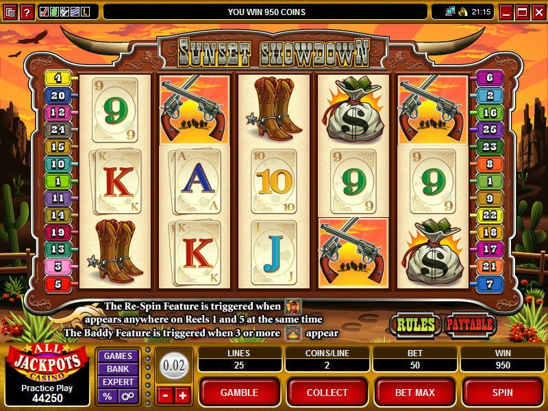 Slot V casino официальный сайт рекомендует слоты «Sunset Showdown»